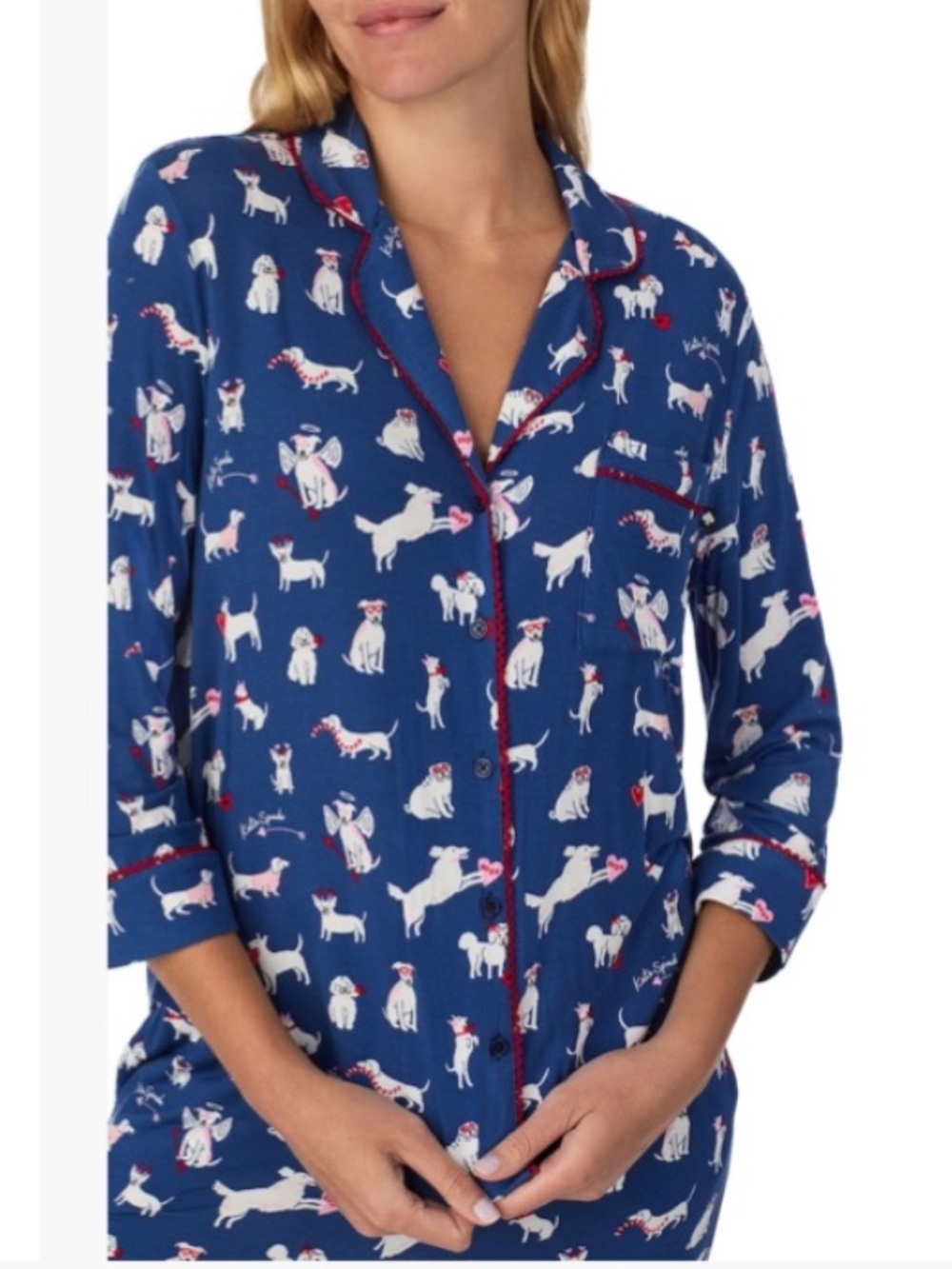 NWT Kate Spade Puppy Love Pajama Set - Picture 5 of 12